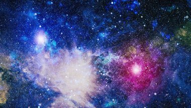 Derin uzay bulunan sarmal gökada. Nasa tarafından döşenmiş bu görüntü unsurları.