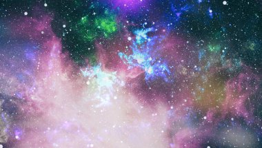 Derin uzay bulunan sarmal gökada. Nasa tarafından döşenmiş bu görüntü unsurları.
