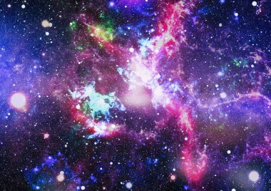 Derin uzay bulunan sarmal gökada. Nasa tarafından döşenmiş bu görüntü unsurları.