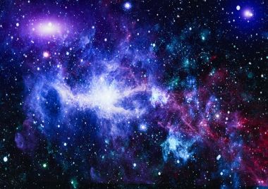 Mavi kuş Gökadası - bu görüntü döşenmiş Nasa tarafından unsurları