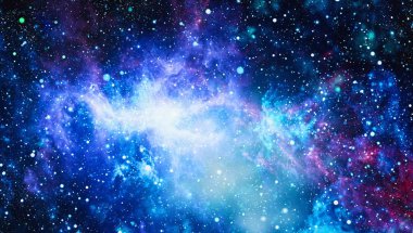 Mavi kuş Gökadası - bu görüntü döşenmiş Nasa tarafından unsurları