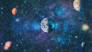 Mavi kuş Gökadası - bu görüntü döşenmiş Nasa tarafından unsurları