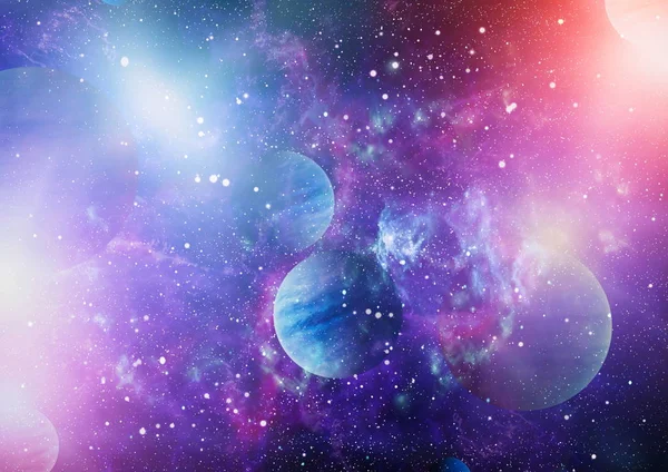 Colorful Deep Space Universe Concept Background Elements Image Furnished Nasa — Stock Photo, Image
