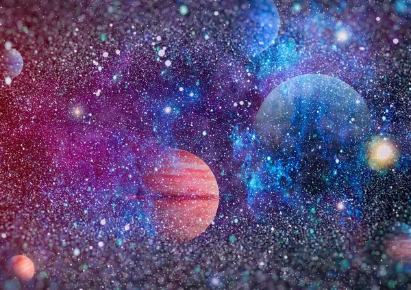 Kolorowe Przestrzeń Kosmiczną Tle Koncepcji Wszechświata Elementy Tego Obrazu Dostarczone — Zdjęcie stockowe