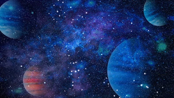 Güzel bulutsu, yıldızlar ve galaksiler. Nasa tarafından döşenmiş bu görüntü unsurları.