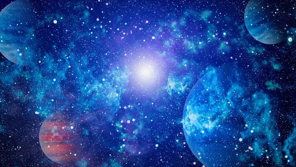 Güzel bulutsu, yıldızlar ve galaksiler. Nasa tarafından döşenmiş bu görüntü unsurları.