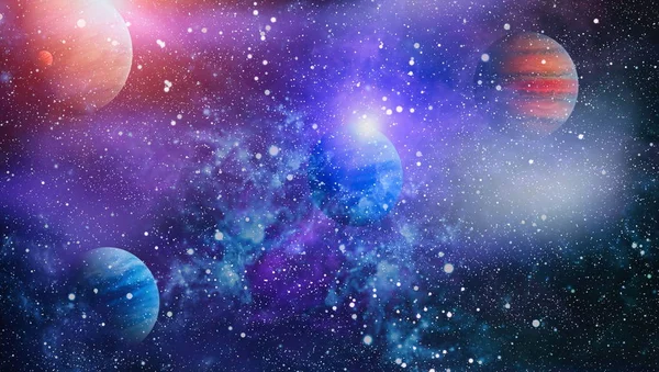 Güzel bulutsu, yıldızlar ve galaksiler. Nasa tarafından döşenmiş bu görüntü unsurları.