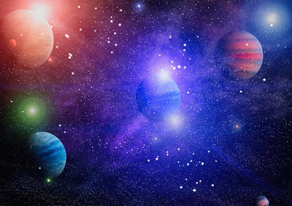 Güzel bulutsu, yıldızlar ve galaksiler. Nasa tarafından döşenmiş bu görüntü unsurları.