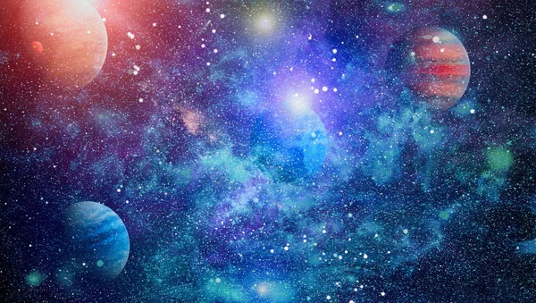 Güzel bulutsu, yıldızlar ve galaksiler. Nasa tarafından döşenmiş bu görüntü unsurları.