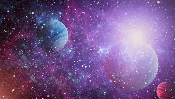 Güzel bulutsu, yıldızlar ve galaksiler. Nasa tarafından döşenmiş bu görüntü unsurları.