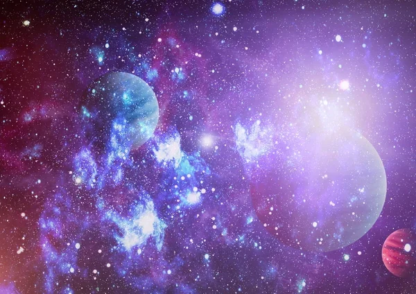 Güzel bulutsu, yıldızlar ve galaksiler. Nasa tarafından döşenmiş bu görüntü unsurları.