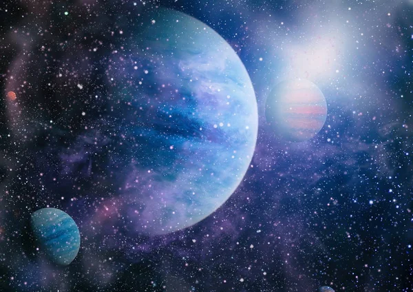 Patlama süpernovası. Parlak Yıldız Nebulası. Uzak galaksi. Soyut görüntü. Bu görüntünün elementleri NASA tarafından desteklenmektedir.