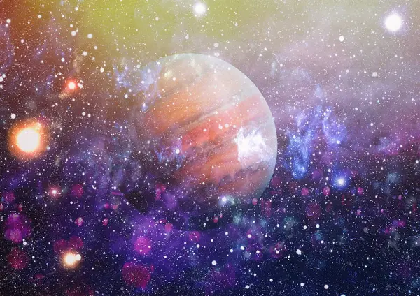 Robbanás Szupernóva Fényes Csillagköd Távoli Galaxis Absztrakt Kép Kép Elemeit — Stock Fotó