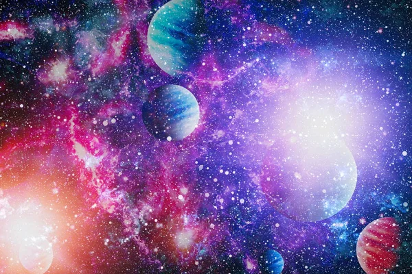 Kleurrijke Deep Space Universum Concept Achtergrond Elementen Van Dit Beeld — Stockfoto