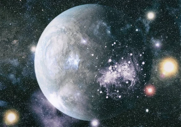 Evrendeki sonsuz uzay alanının küçük bir parçası. 