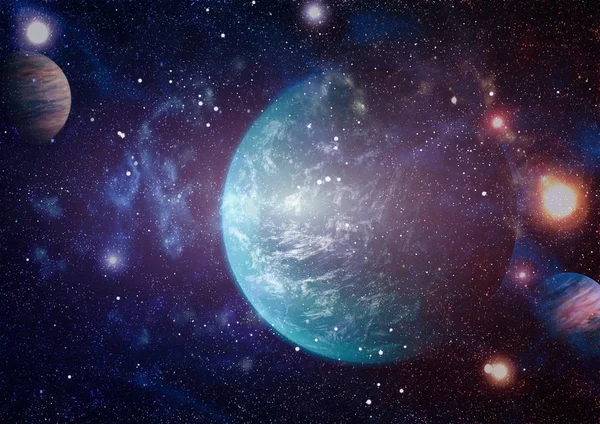 Evrendeki sonsuz uzay alanının küçük bir parçası. 