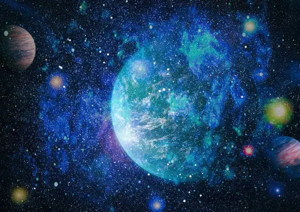 Evrendeki sonsuz uzay alanının küçük bir parçası. 