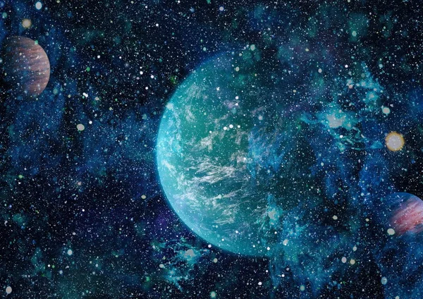 Evrendeki sonsuz uzay alanının küçük bir parçası. 