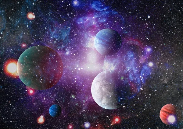 Evrendeki sonsuz uzay alanının küçük bir parçası. 