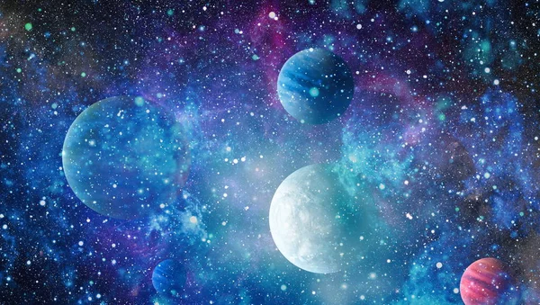 Evrendeki sonsuz uzay alanının küçük bir parçası. 