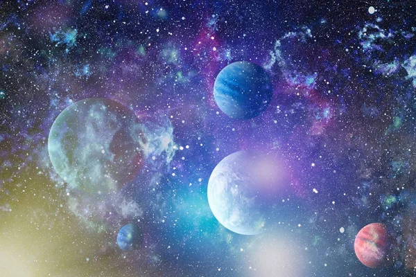 Evrendeki sonsuz uzay alanının küçük bir parçası. 