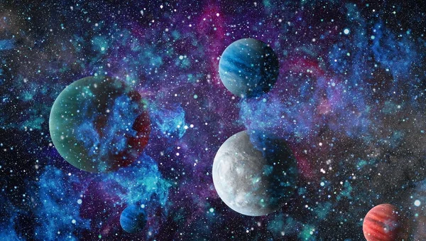 Petite Partie Champ Infini Étoiles Dans Univers Eléments Cette Image — Photo