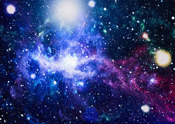 Bluebird Galaxy - Elements of this Image Furnished by NASA