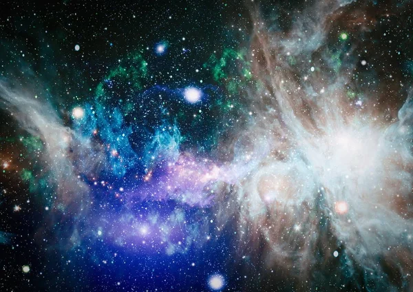 Futuristic Abstract Space Background Night Sky Stars Nebula Elements Image — Stock Photo, Image