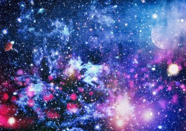 Evrendeki sonsuz uzay alanının küçük bir parçası. 