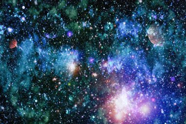 Evrendeki sonsuz uzay alanının küçük bir parçası. 