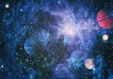 Evrendeki sonsuz uzay alanının küçük bir parçası. 