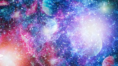 Evrendeki sonsuz uzay alanının küçük bir parçası. 