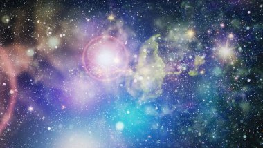 Evrendeki sonsuz uzay alanının küçük bir parçası. 