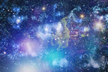 Evrendeki sonsuz uzay alanının küçük bir parçası. 