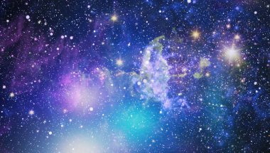 Evrendeki sonsuz uzay alanının küçük bir parçası. 