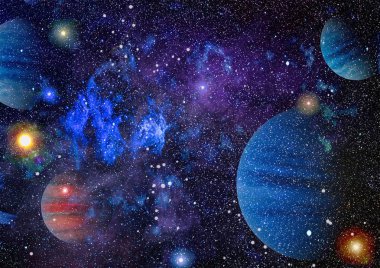 alan birçok ışık yılı uzakta dünya. Nasa tarafından döşenmiş bu görüntü unsurları