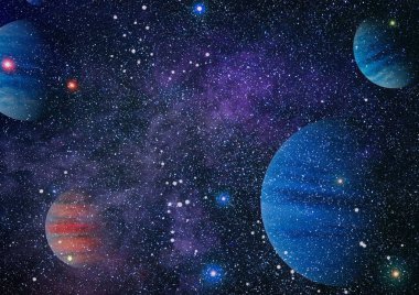 alan birçok ışık yılı uzakta dünya. Nasa tarafından döşenmiş bu görüntü unsurları