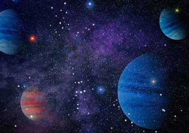 alan birçok ışık yılı uzakta dünya. Nasa tarafından döşenmiş bu görüntü unsurları