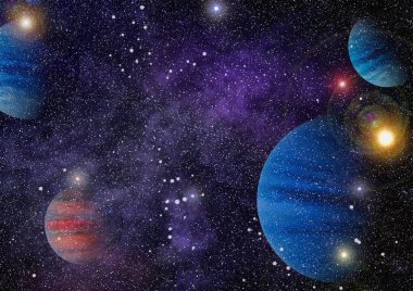 alan birçok ışık yılı uzakta dünya. Nasa tarafından döşenmiş bu görüntü unsurları