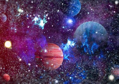 alan birçok ışık yılı uzakta dünya. Nasa tarafından döşenmiş bu görüntü unsurları