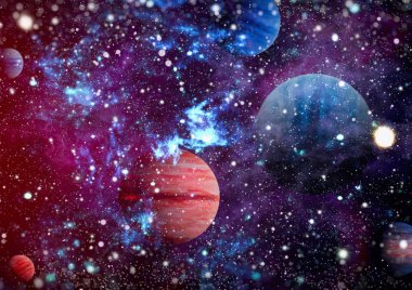 alan birçok ışık yılı uzakta dünya. Nasa tarafından döşenmiş bu görüntü unsurları