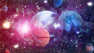 alan birçok ışık yılı uzakta dünya. Nasa tarafından döşenmiş bu görüntü unsurları