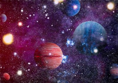 alan birçok ışık yılı uzakta dünya. Nasa tarafından döşenmiş bu görüntü unsurları