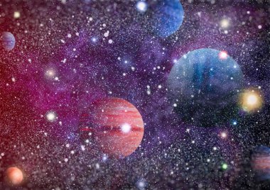 alan birçok ışık yılı uzakta dünya. Nasa tarafından döşenmiş bu görüntü unsurları