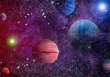 alan birçok ışık yılı uzakta dünya. Nasa tarafından döşenmiş bu görüntü unsurları