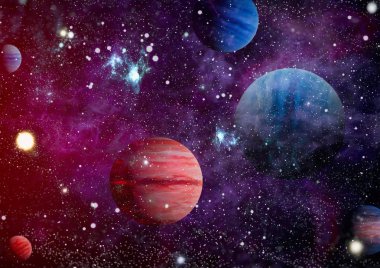 alan birçok ışık yılı uzakta dünya. Nasa tarafından döşenmiş bu görüntü unsurları