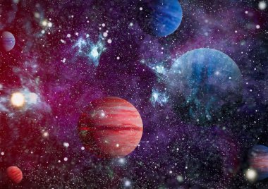 alan birçok ışık yılı uzakta dünya. Nasa tarafından döşenmiş bu görüntü unsurları