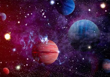 alan birçok ışık yılı uzakta dünya. Nasa tarafından döşenmiş bu görüntü unsurları