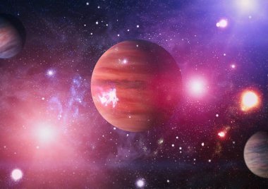 alan birçok ışık yılı uzakta dünya. Nasa tarafından döşenmiş bu görüntü unsurları