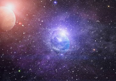 alan birçok ışık yılı uzakta dünya. Nasa tarafından döşenmiş bu görüntü unsurları